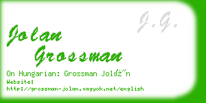 jolan grossman business card